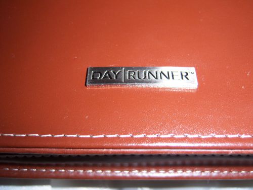 Day Runner Pro Leather Full Size Organizer Never Used