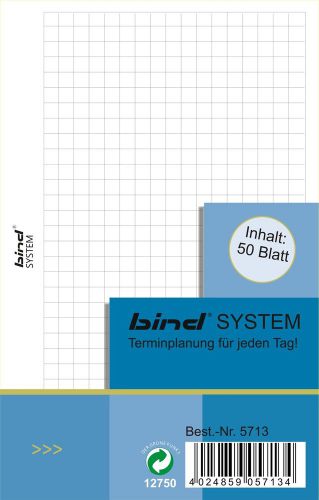 bind - B-5713 - Systemeinlage KARIERT A7