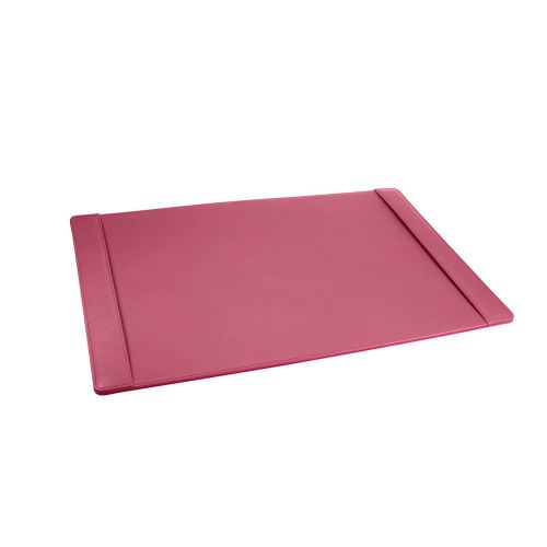 LUCRIN - Leather Desk Pad 2 sections - Smooth Cow Leather - Fuchsia