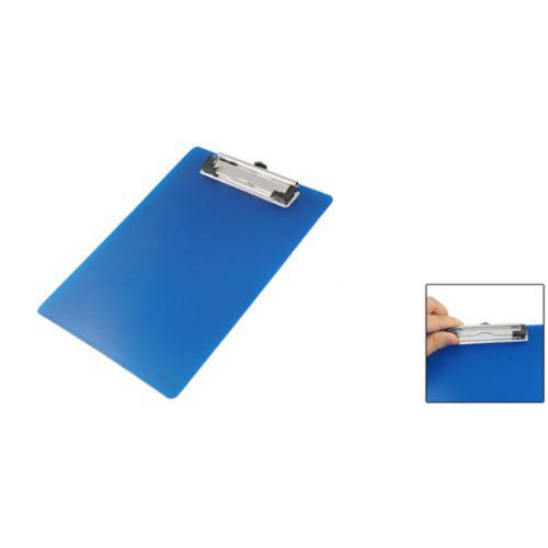 Office A5 Paper Holding File Clamp Clip Board Blue SF