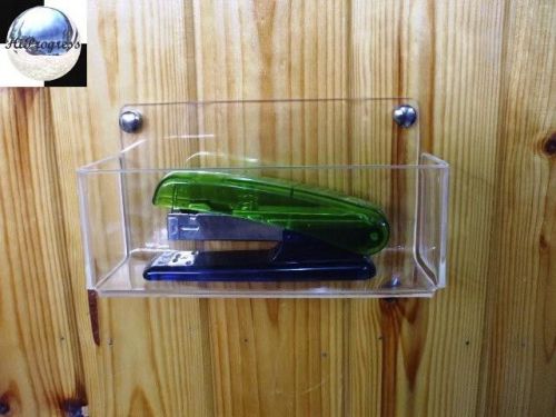 Office Stapler Clear Acrylic Wall Holder Display Easel Mount Support Stand