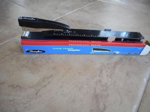 Metal Swingline Professional Series Long Reach Stapler #34121 w built in ruler