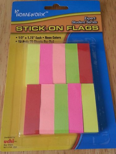 750 Neon Page Marker  flags Memo Bookmark