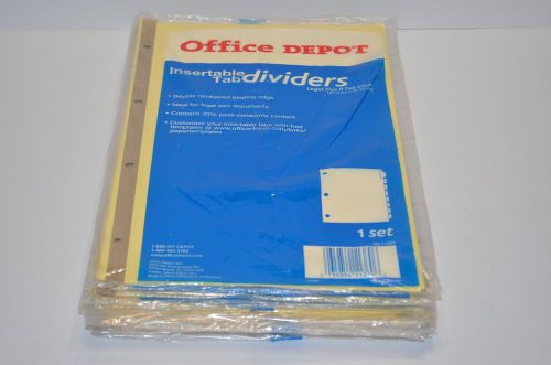 (23 sets) Office Depot 11360 LEGAL SIZE Insertable Dividers - 8 clear tabs