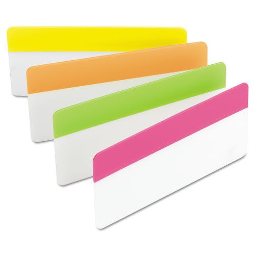Durable file tabs, 3 x 1 1/2, bright colors, 24/pack for sale