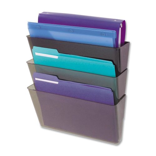 Deflect-o wall file with mounting hardware - plastic - smoke (def83602) for sale