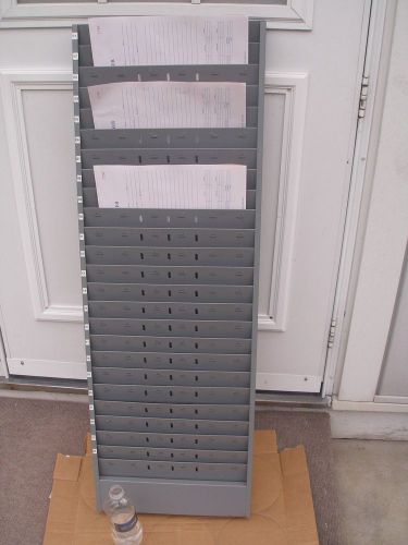 Steel Wall  File invoice orginizer  Rack Holder  24 Pockets 40 in X 13 1/2in