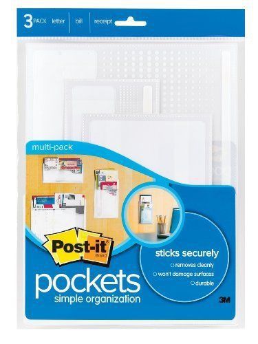 Post-it wall pocket - vinyl - clear (prblcr) for sale