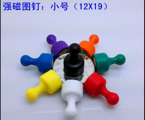 8PCS Strong Magnetic Thumbtacks office Push Pins Fridge Magnets Memo 12mm*19mm