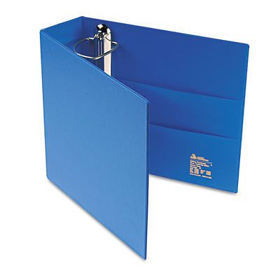 Heavy-Duty Binder with One Touch EZD Rings, 3&#034; Capacity, Blue