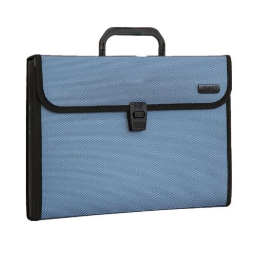 Blue British Style Waterproof Expanding File Office Tabs Folder Organizer