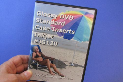 Dvd case inserts glossy for inkjets or lasers #jg120 50 sheets for sale