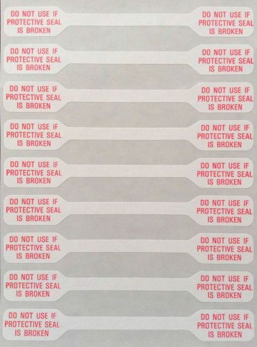 (45) Security Labels Sticker Seal &#034;Do Not Use If Seal Is Broken&#034; Rx Bottle