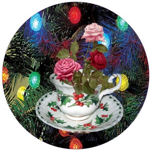 30 Personalized Return Address Labels Teacup Christmas Buy3 get1 free(fx26)