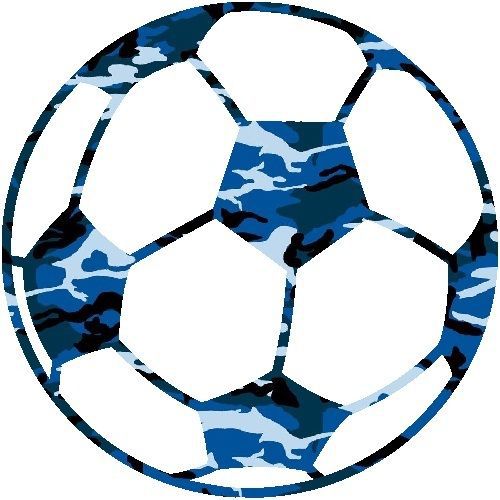 30 Custom Blue Soccer Ball Personalized Address Labels