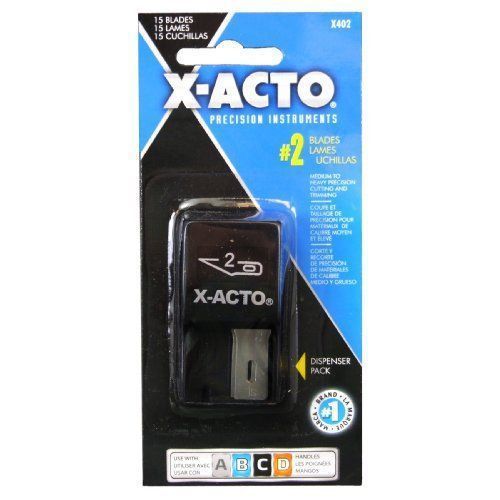 New Office X-Acto #2 Dispenser Large Fine Point Blade X402