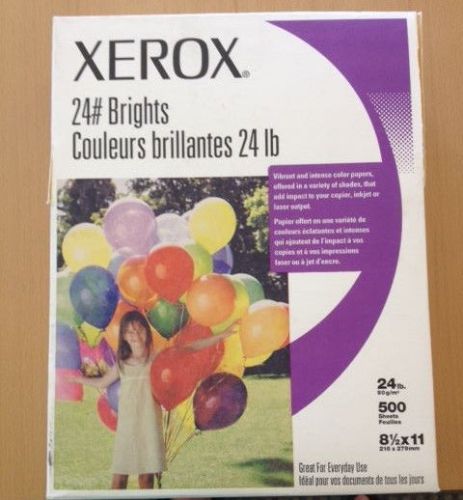 XEROX 24# Brights - Yellow - 24lb - 500 Sheets - 8-1/2&#034; X 11&#034;