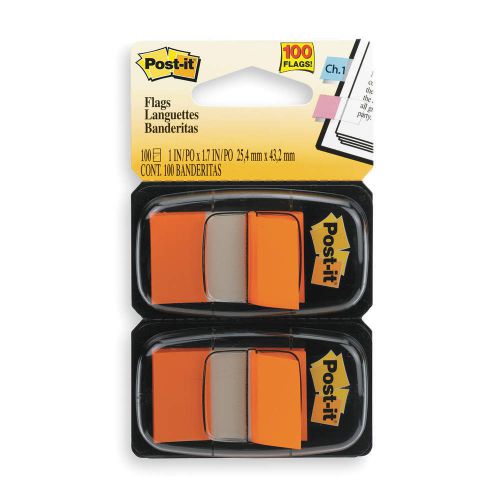 Sticky Flags, 1 x 1-3/4 In., Orange, PK2 680-OE2