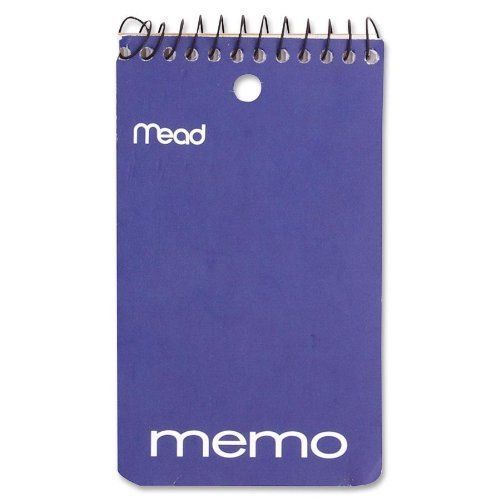Mead mea-45354 wirebound memo book - 60 sheet[s] - college ruled - 3&#034; (mea45354) for sale