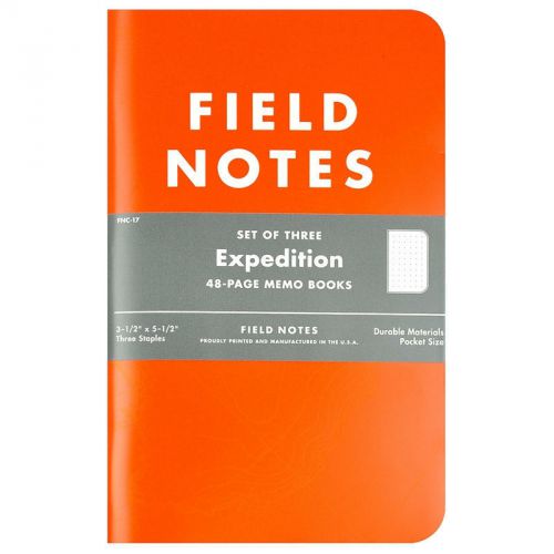 Field notes expedition edition 3-pack, made in usa for sale