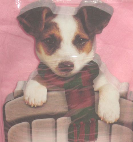 Puppy Dog Jack Russell Terrier Notepad Die cut 100 Sheets  New