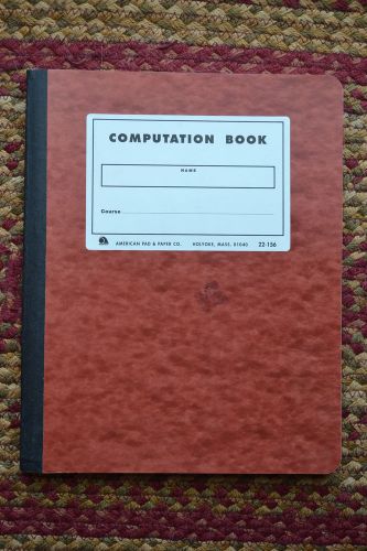 Ampad Gold Fibre Computation Book, Red Cover (#22-156)