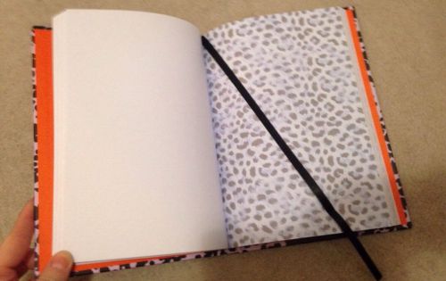 Topshop Pink Leopard Print Notebook
