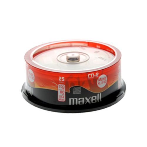 4x 25 Spindle Maxell CD-R 80Min CDR Blank Discs Music XL-II Recordable Discs CDs