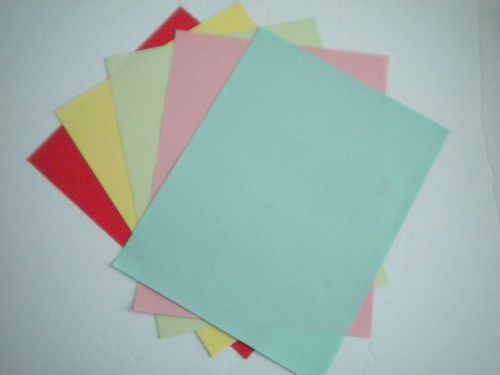 *NEW* ~ 20 ASSORTED COLOURS Multi-use Computer Stationery Sheets