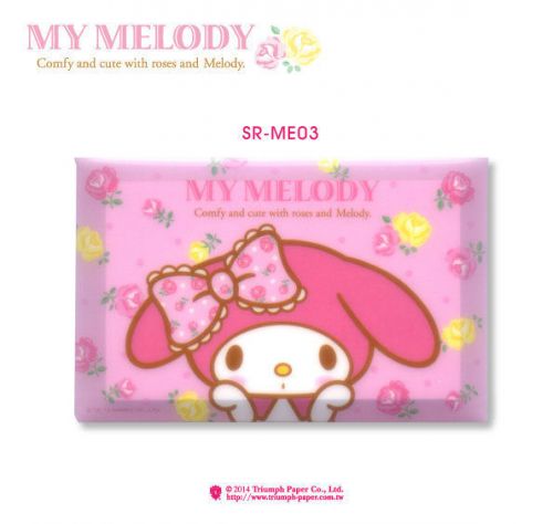 My Melody Message Memo Sheets W/ Clear Case Pink Rose Sanrio