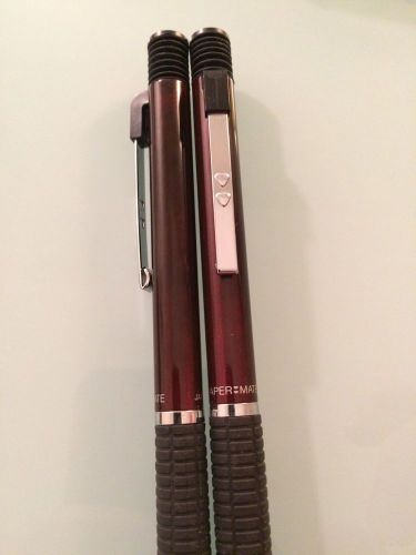 Paper Mate DynaGrip Pen Pencil Set. Burgundy. Great Writing Tool-Japan.