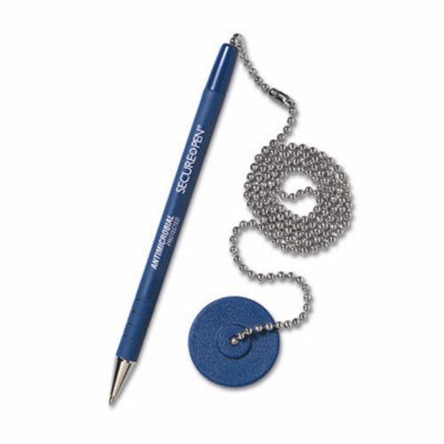 MMF Secure-A-Pen Ballpoint Counter Pen w/ Base, Blue Ink, Medium (MMF28908)