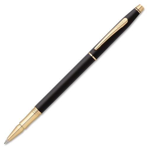 Cross Classic Century Ball Pen - Medium - Conical Point -Black Satin Barrel