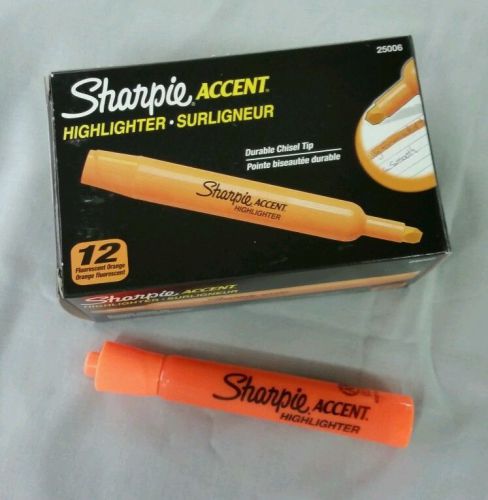 Sharpie® Accent® Highlighters, Fluorescent Orange, Dozen