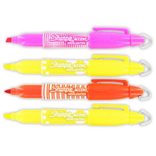 8 Sharpie Fashion Mini Assorted Chisel Tip Highlighters