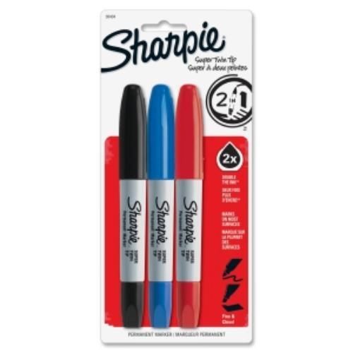 Sharpie Super Twin Permanent Marker - Fine Marker Point Type - Chisel (36404pp)