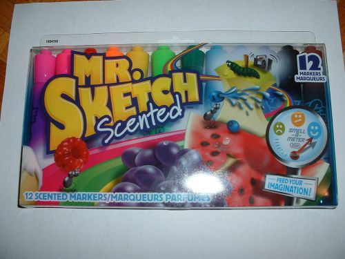 Mr. Sketch Scented Markers Assorted Colors 12 Pack NEW