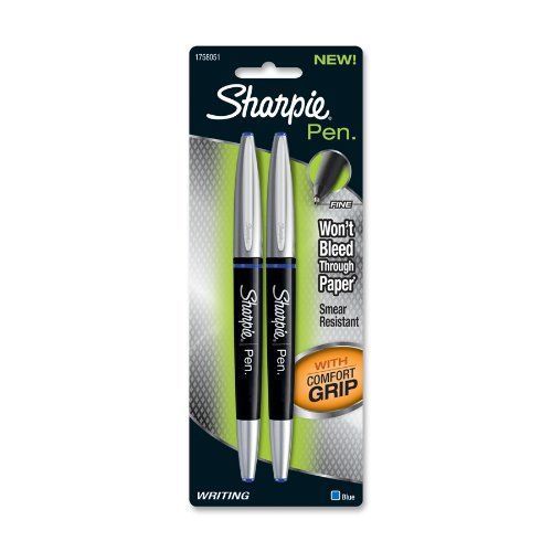 Sharpie 1758051 Grip Porous Point Pen - Fine Pen Point Type - Blue (san1758051)