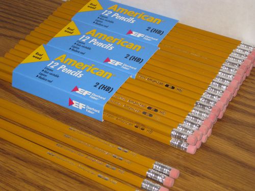 Eberhard Faber American No. 2 HB Wood Pencils - Lot of 40