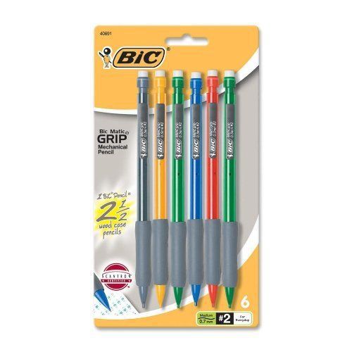 Bic matic grip mechanical pencil - #2 pencil grade - 0.5 mm lead size (mpfgp61) for sale