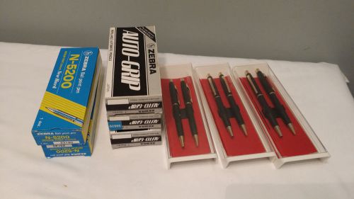 Lot  of 55 Zebra Pens N-5200 Pencils Auto grip Mixed Lot NEW