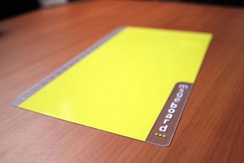 Mini Whiteboard Ruler Stationery Desk Accessory (Yellow) - for home or business