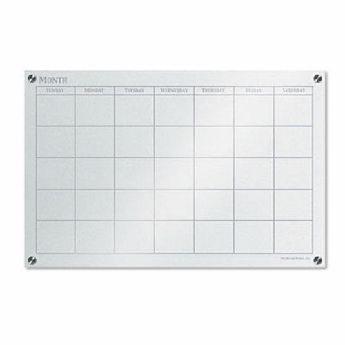 The Board Dudes GlassX Dry Erase Board with Monthly Planner, Unframed (BDU46008)
