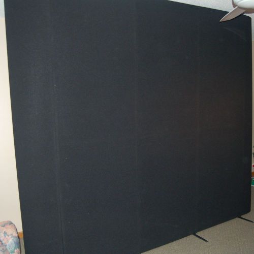 Featherlite pop-up 10&#039; wide x 8&#039; high black cloth exhibit system  66 % OFF