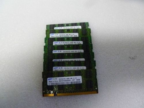 LOTS OF 7 SAMSUNG 2GB 2RX8 PC2-6400 MEMORY RAM FOR LAPTOP