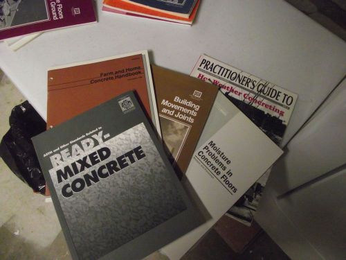 Concrete Guides and How too&#039;s - 5 books.