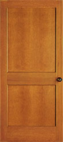 2 Panel Flat Mission Shaker Hemlock Stain Grade Solid Core Interior Wood Doors