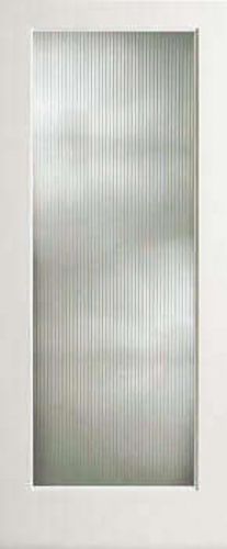 Reed Textured Decorative Glass French Doors -8 Wood Types- Door Slabs Or Prehung