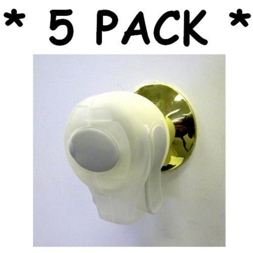 KidCo Door Knob Lock ** 5 PACK ** (CLEAR) Color: Clear NewBorn  Kid  Child  Chil