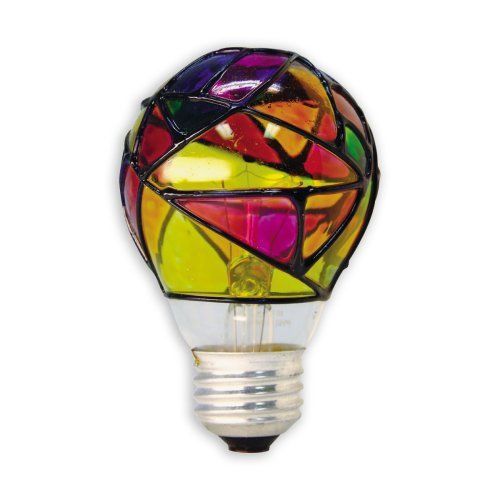 Church Stained Glass GE Lighting Lamp Home Warm Light Bulb New Night Color Heat